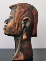 Hard and Heavy Ebony Wood Carved African Tribal Figure Bust Statue Head Maasai - £43.83 GBP