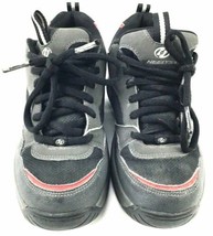 Heelys Style 7106 Black/Gray Youth Size Size 5 Boys Lace up Shoes Good Cond - £10.82 GBP