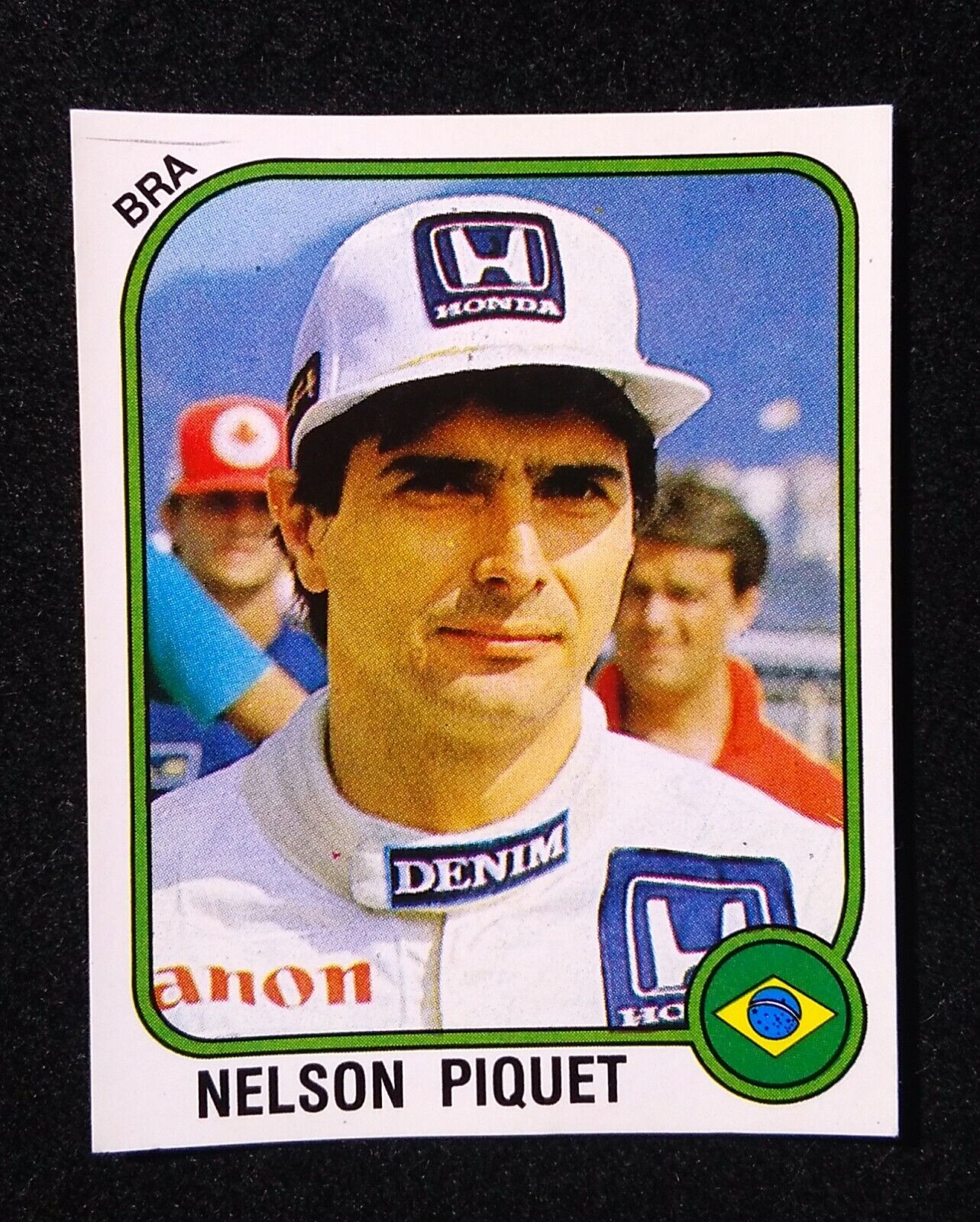 NELSON PIQUET ~ WILLIAMS HONDA ~ CHAMPION ✱ VTG Sticker Panini Formula 1 ~ 1987 - $39.99