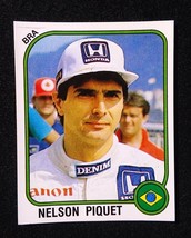 NELSON PIQUET ~ WILLIAMS HONDA ~ CHAMPION ✱ VTG Sticker Panini Formula 1... - $39.99