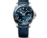 Longines Hydroconquest GMT 41MM Blue Dial Automatic Rubber Strap Watch L... - £1,565.54 GBP