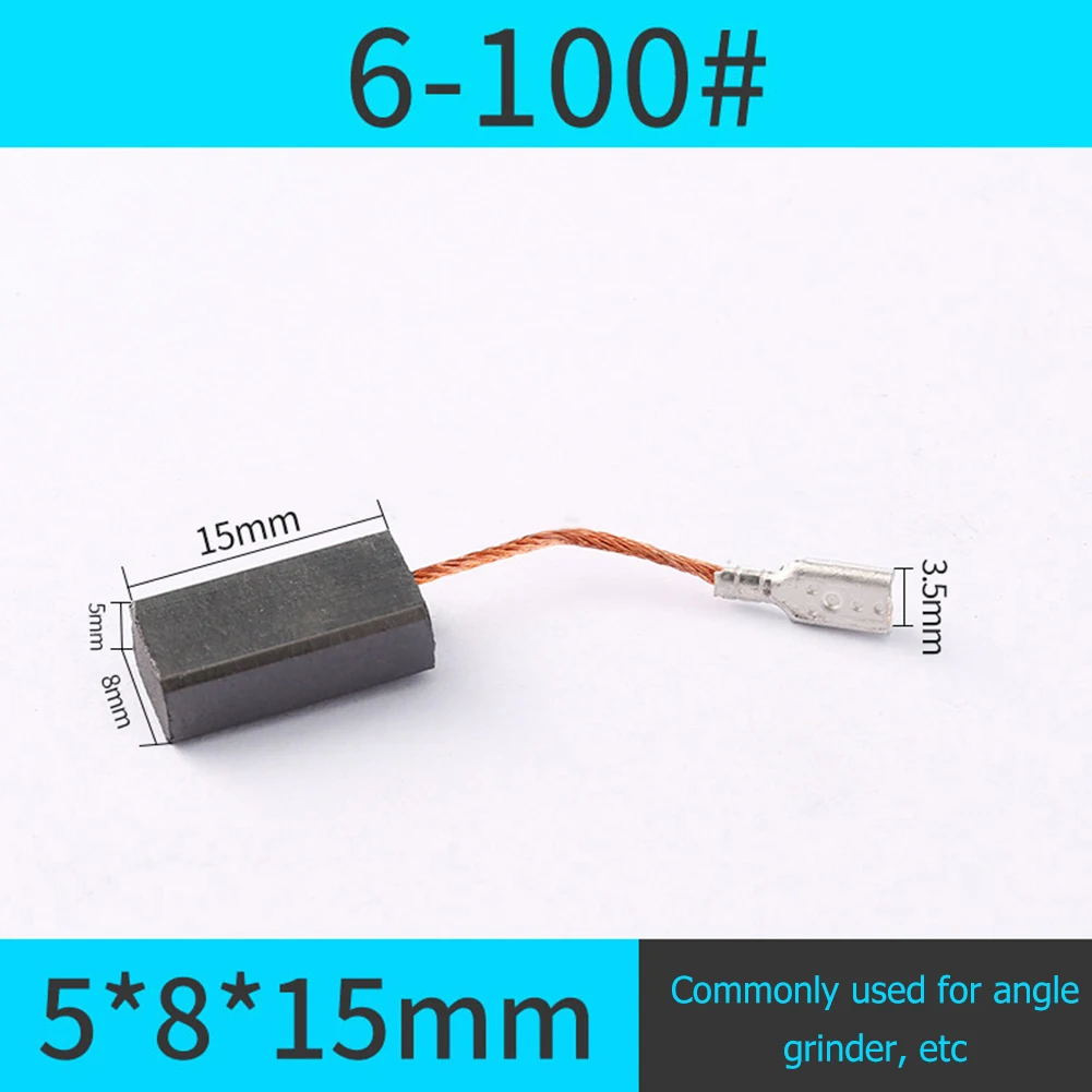 10pcs Motor  Brush Set Parts Angle Grinder  Brush Cutting Polishing hine... - $38.06