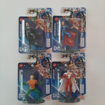 DC Comics Figures Mattel Micro Collection Set of 4 Superman Aquaman Shazam 2.5&quot; - £11.84 GBP
