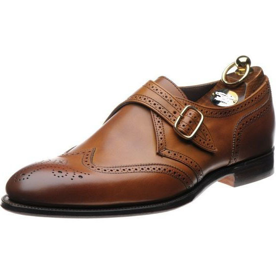 NEW Handmade Men's Brown Leather Wing Tip Shoes, Men's Monk Shoes, Men ...