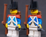 Lego Vintage Pirates Minifigure Blue Coats Soldier Figure Lot 2 - $23.48