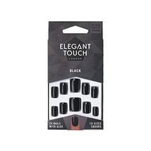 Elegant Touch Pre Polished Nails with self adhesive tabs  - Jet Black - ... - $14.00