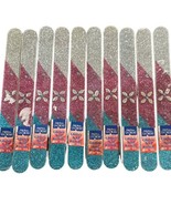 Lot Of 10 Sally Hansen LA CROSS Glitter Cushioned Nail Shaper Multi Colo... - €13,13 EUR