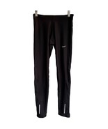 Nike Dri-Fit Running Tights Pants XS Black Athletic Zipper Ankles Reflec... - €11,62 EUR