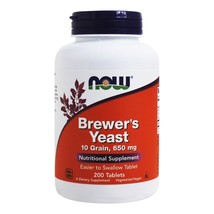 NOW Foods Brewer's Yeast 650 mg., 200 Vegetarian Tablets - $10.65
