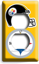 Pittsburgh Steelers Football Team Outlet Wall Plate Man Cave Sport Room Hd Decor - £9.65 GBP