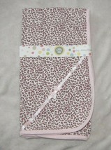 Little Me Baby Girls Newborn Tag Along Blanket White/Pink/Cream/Brown Leopard - $32.66