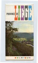 Province de Liege Belgium Brochure Map - £14.06 GBP