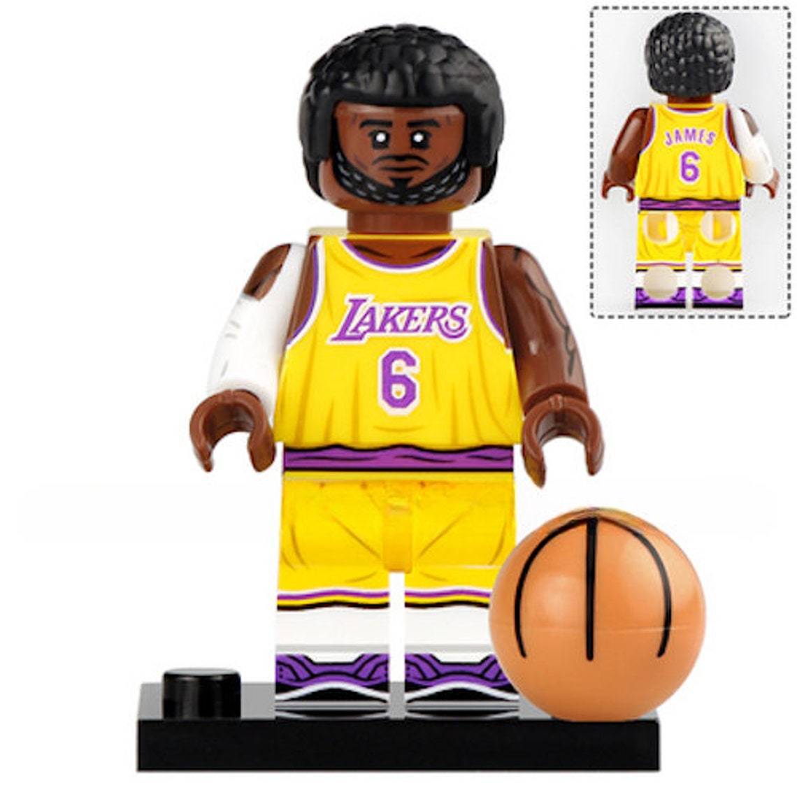 Basketball NBA Player LeBron James Minifigures Building Toy