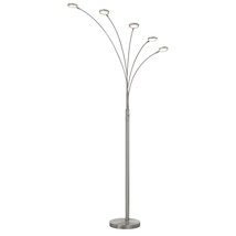 72" Nickel Five Light Led Arc Floor Lamp - €367,41 EUR