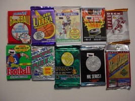(10) Unopened Sports packs 1990-95-See Description and pics-#4 - £11.79 GBP