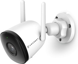 Amcrest 1080P Wifi Camera Outdoor, Smart Home 2Mp Bullet Ip, Wired Power - £41.11 GBP