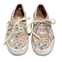 Vans Pink Llama Low Top Sneakers Unisex Kids 2 Casual Novelty Print - $9.00