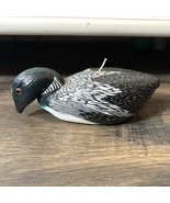 Vintage Handmade Duck Common Loon Wax Candle Decor 6.5” - $20.44 CAD