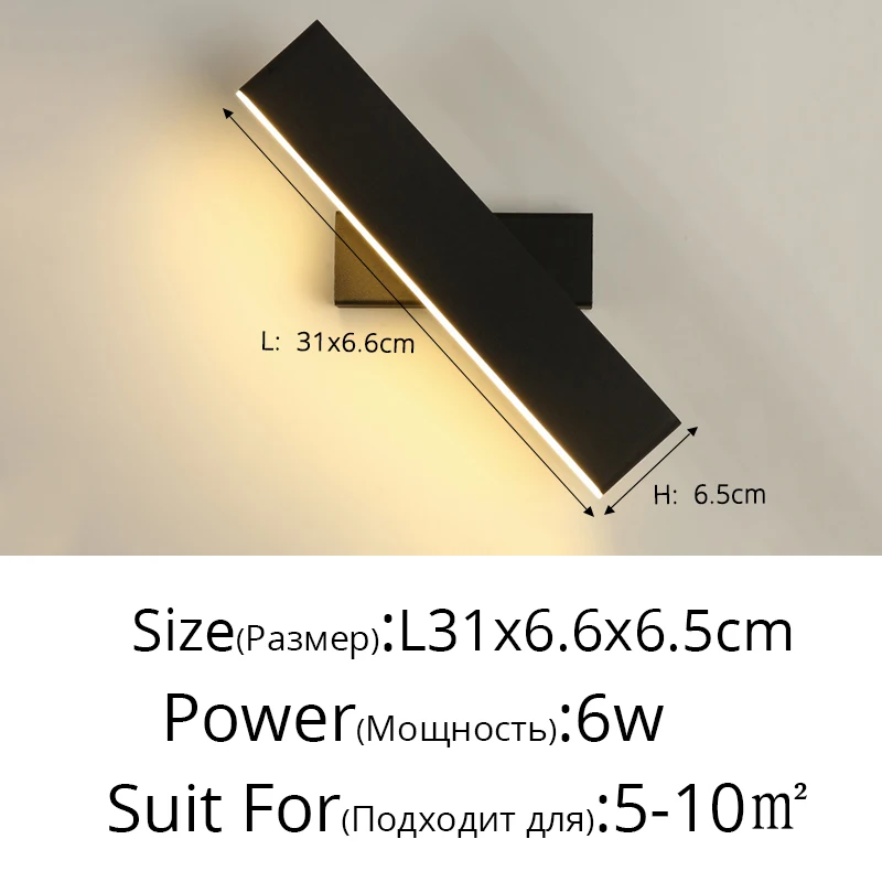 Rotatable Creative New Modern LED Wall Lights Indoor Lighting For Living Study R - £192.17 GBP