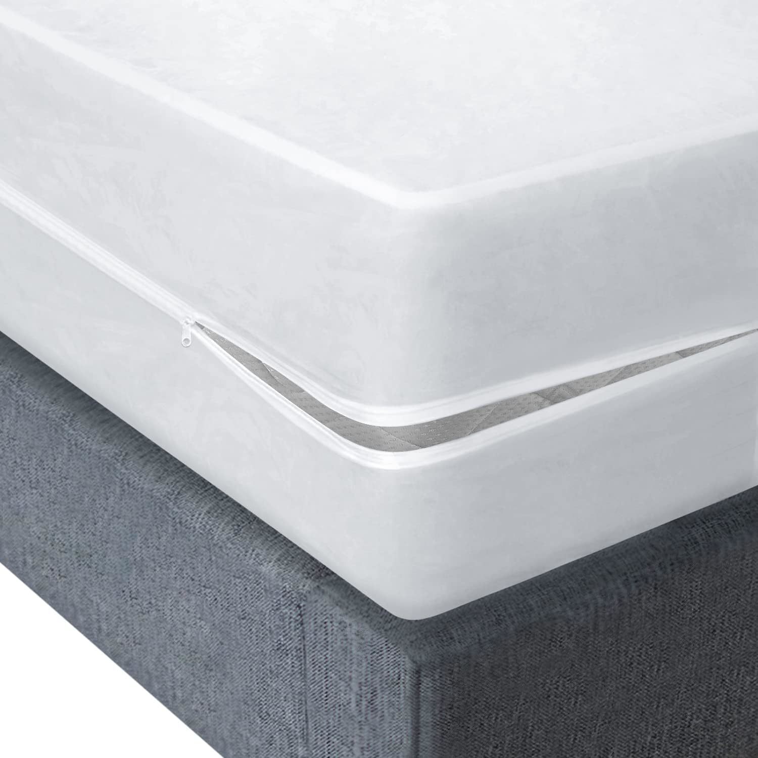 Blissford&#39;S Heavy Duty Noiseless Mattress Encasement, Waterproof Vinyl M... - $35.93