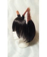 Fox ears - Black with Red tips (Style 1) - $20.00