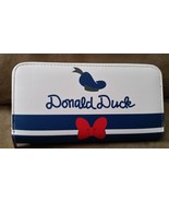 DISNEY DONALD DUCK WALLET Brand New 7&quot; 8&quot; JAPAN TOREBA Blue White Hat Bo... - $68.37 CAD