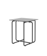 Modern Black Tempered Glass Coffee Table w/ Metal Legs for Living Room - €70,72 EUR