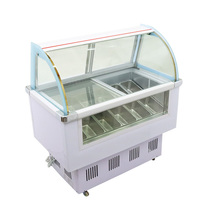 220V 12 Pan Hard Ice Cream Refrigerator Gelato Showcase  Freezer Display Case - £1,076.89 GBP