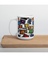 New Coffee Tea Mug Drums Multi-color Design 11 oz White Glossy Made to O... - £10.92 GBP+