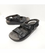 SAS Womens Relaxed Black Leather Double Strap Comfort Sandals Size 8.5 WW - €54,11 EUR SAS Womens Relaxed Black Leather Double Strap Comfort Sandals Size 8.5 WW - €54,11 EUR