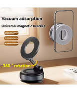 Magnetic Phone Holder With Vacuum Suction Foldable Adjustable Car Mount ... - $31.99