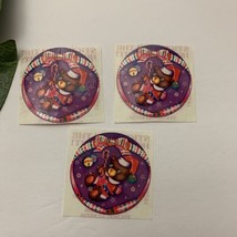 Vintage Lisa Frank Christmas Winter Teddy Bear Sticker Sheet 80s Holiday - $18.80