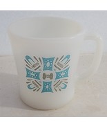 Vintage MCM Royal China Blue Heaven White Milk Glass Coffee Cocoa Tea Mug - $346.64 MXN