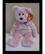 Ty Beanie Baby Sherbet The Light Pink Fuzzy Bear NEW - €7,64 EUR