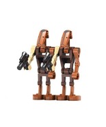 Building Battle Droid Pack Of 2 Brown Star Warss Minifigure Custom - $7.46