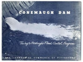 Conemaugh Dam Brochure Pittsburgh Pennsylvania 1950&#39;s Flood Control - £19.09 GBP