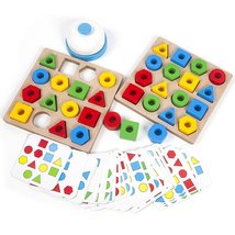 Shape Color Geometric Matching Game Kids Color Sensory Educational Toy - £17.60 GBP
