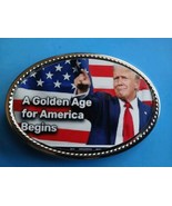 TRUMP 2024   &quot;A GOLDEN AGE for AMERICA BEGINS&quot; Epoxy Belt Buckle - - NEW! - $24.25 CAD