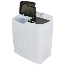 Compact Washer Dryer With Mini Washing Machine And Spin Dryer White Port... - $159.99