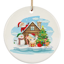 Funny Sheep Santa Merry Christmas Ornament Gift Home Decor For Animal Lover - $14.80