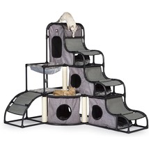 Prevue Pet Products Catville Tower - Gray Print - £524.70 GBP