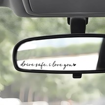 2 x I Love You Drive Safe Mirror Decal Rearview Mirror Car Decals For Wo... - £19.54 GBP