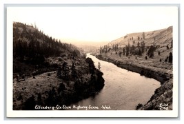 RPPC Ellensburg Cle Elum Highway Washington WA Ellis Photo 240 UNP Postcard R7 - $13.81