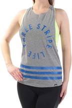 adidas Womens Graphic Fitness Tank Top Size X-Small Color Medium Grey/Blue - £19.95 GBP
