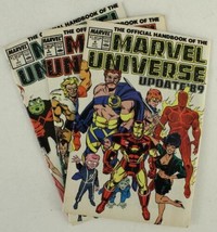 Vintage MARVEL UNIVERSE Official Handbook Update 1989 Issue 4 5 7 Copper... - $11.03