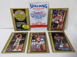 SEALED 4 Spalding Fleer 92-93 Special Edition Basketball Cards Larry Bird + More - £5.46 GBP