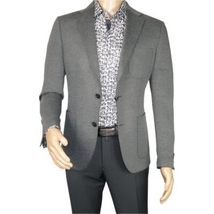 Men's MONO Turkey Casual Dress Jacket Patch Pockets Thick Cotton 1557-04 Gray image 7