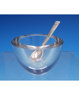 Cardinal by Grann and Laglye Crystal Salt Dip w/Sterling Silver Salt Spo... - $213.95 CAD