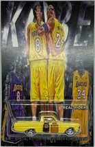 &#39;65 Ford Ranchero CUSTOM Hot Wheels Lakers&#39; Kobe Bryant w/Real Riders - $72.71