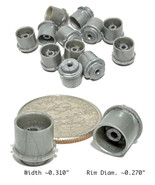 12pc 1993 TYCO TCR HO Slot Less Car REAR WHELLS Unused Factory Parts 1pr... - $161.36 MXN